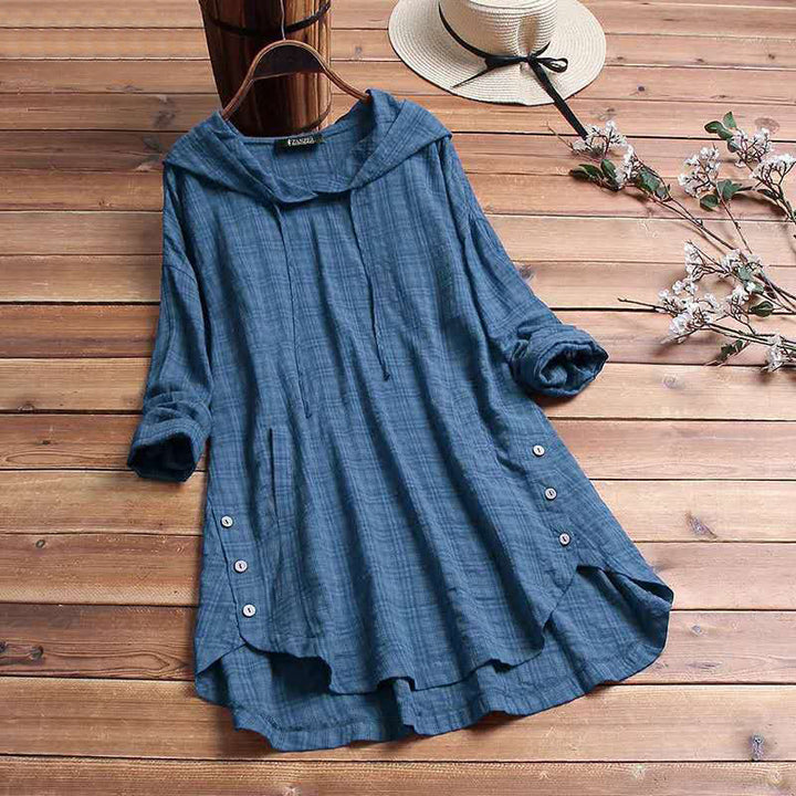 Plaid Comfort Hoodie Dress – Zalumo