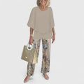 Women's Casual Floral Print Top and Wide-Leg Pants Set – Zalumo