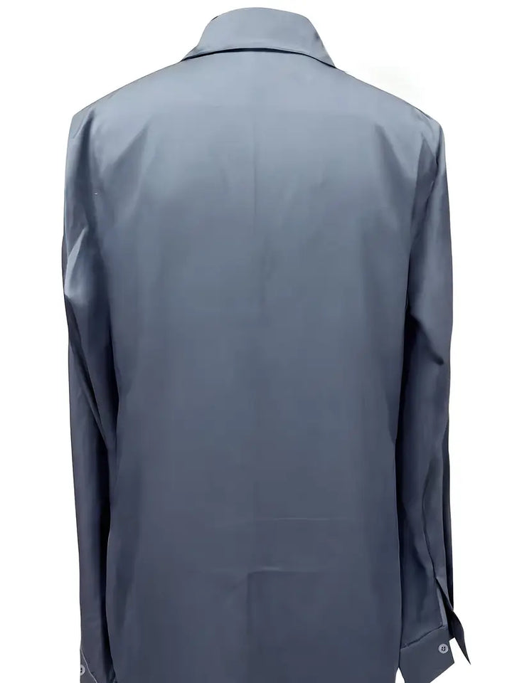 Premium V-Neck Satin Blouse