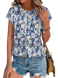Blue yellow print