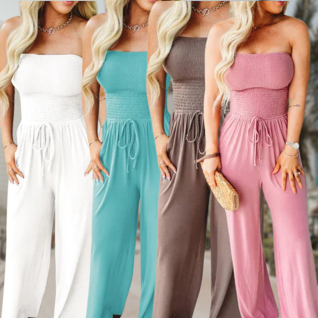Trendy Off-Shoulder Jumpsuit – Zalumo