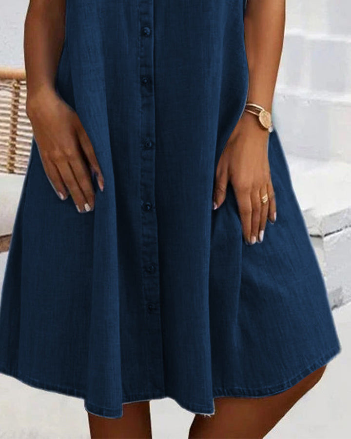 Lightweight Denim-look Dress – Zalumo