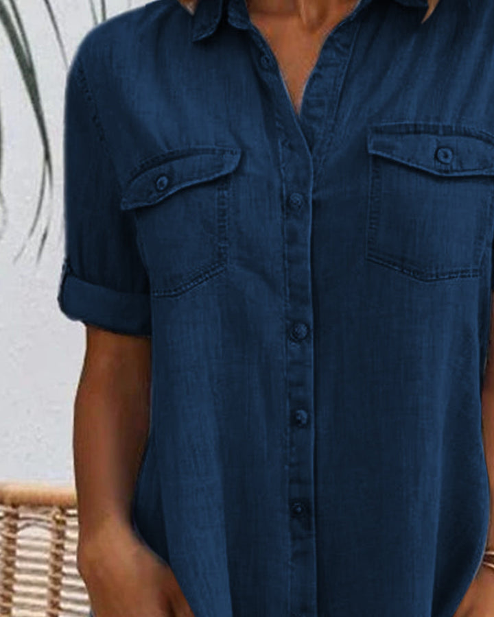 Lightweight Denim-look Dress – Zalumo