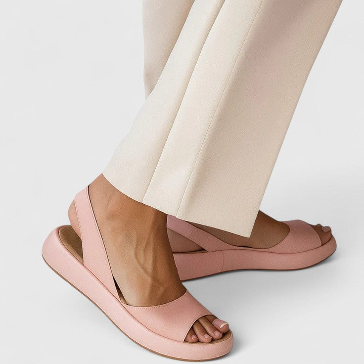 Women's Open Toe Platform Wedge Slingback Sandals – Zalumo