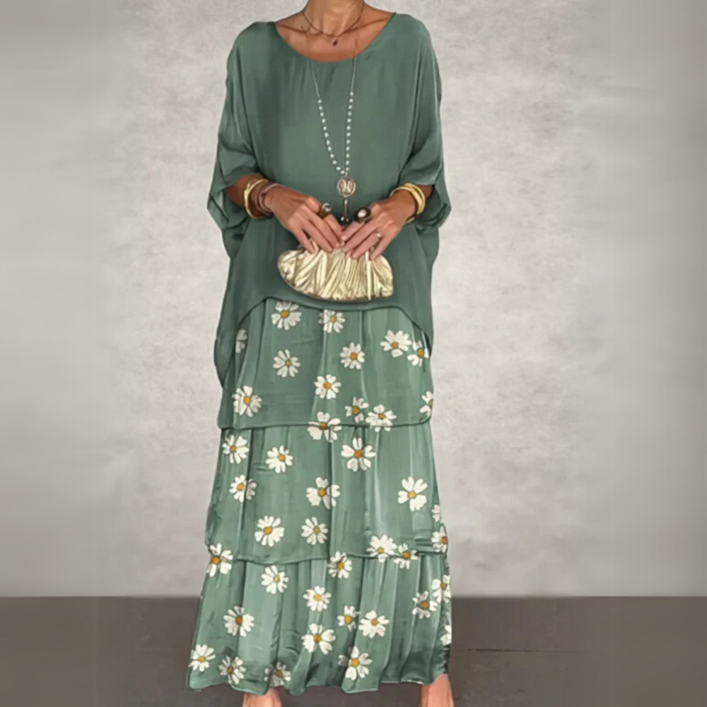 Elegant Long Flowing Dress – Zalumo