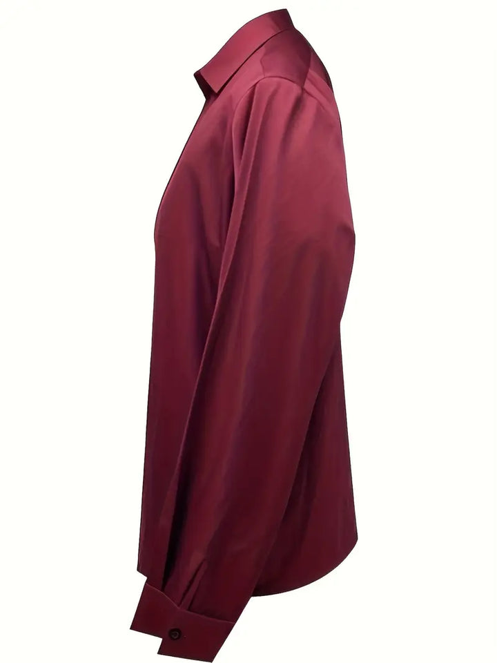 Premium V-Neck Satin Blouse