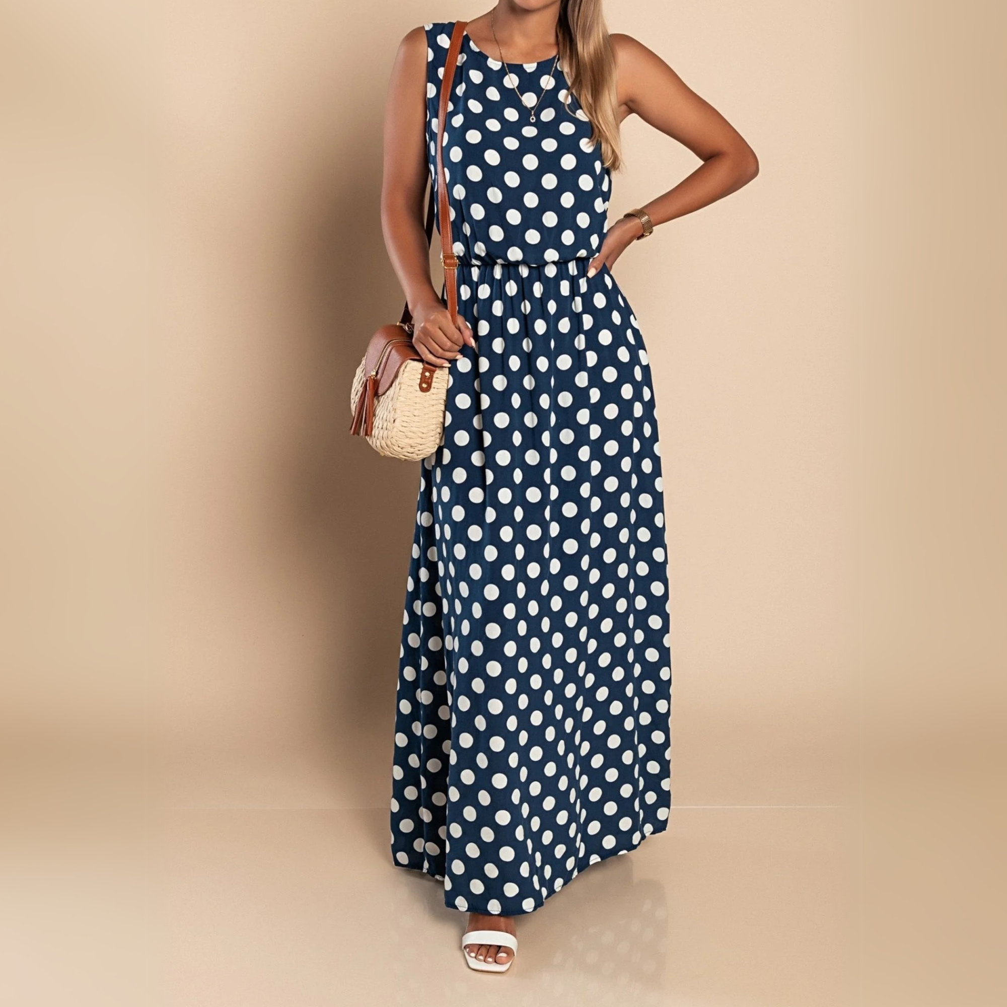 Polka Dot Maxi Dress – Zalumo