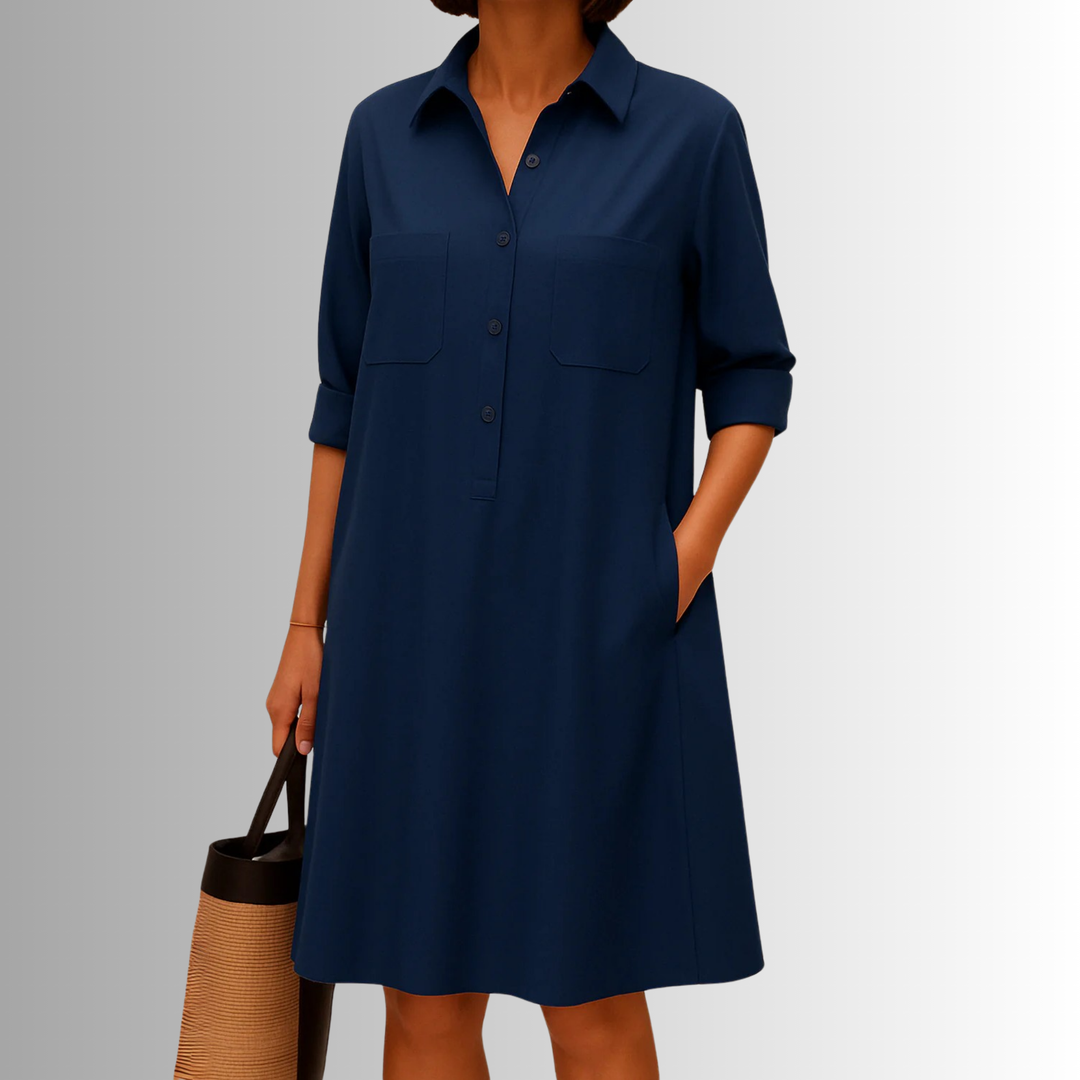 Lightweight Button Dress – Zalumo