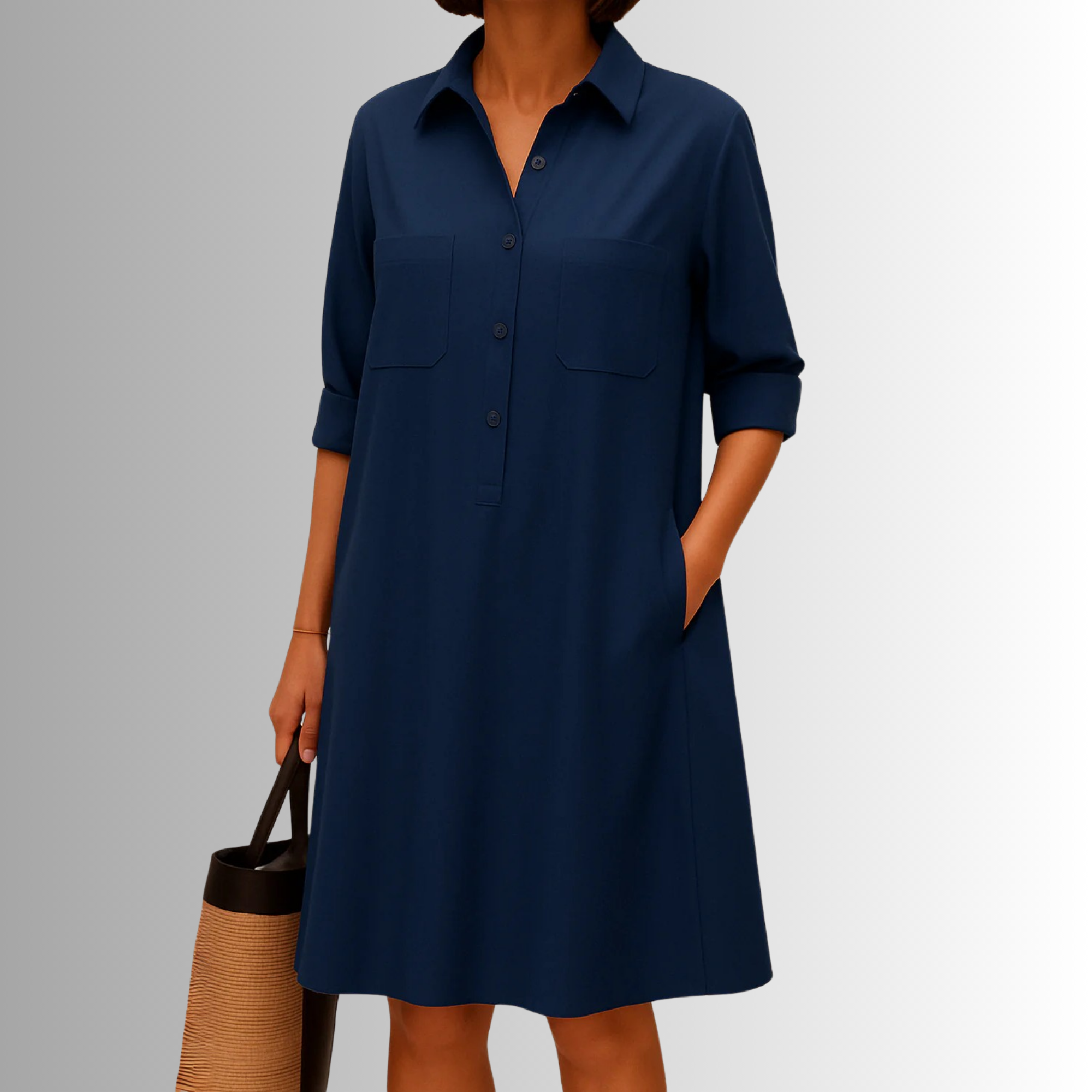 Lightweight Button Dress – Zalumo