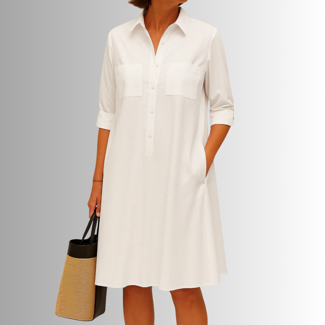 Lightweight Button Dress – Zalumo