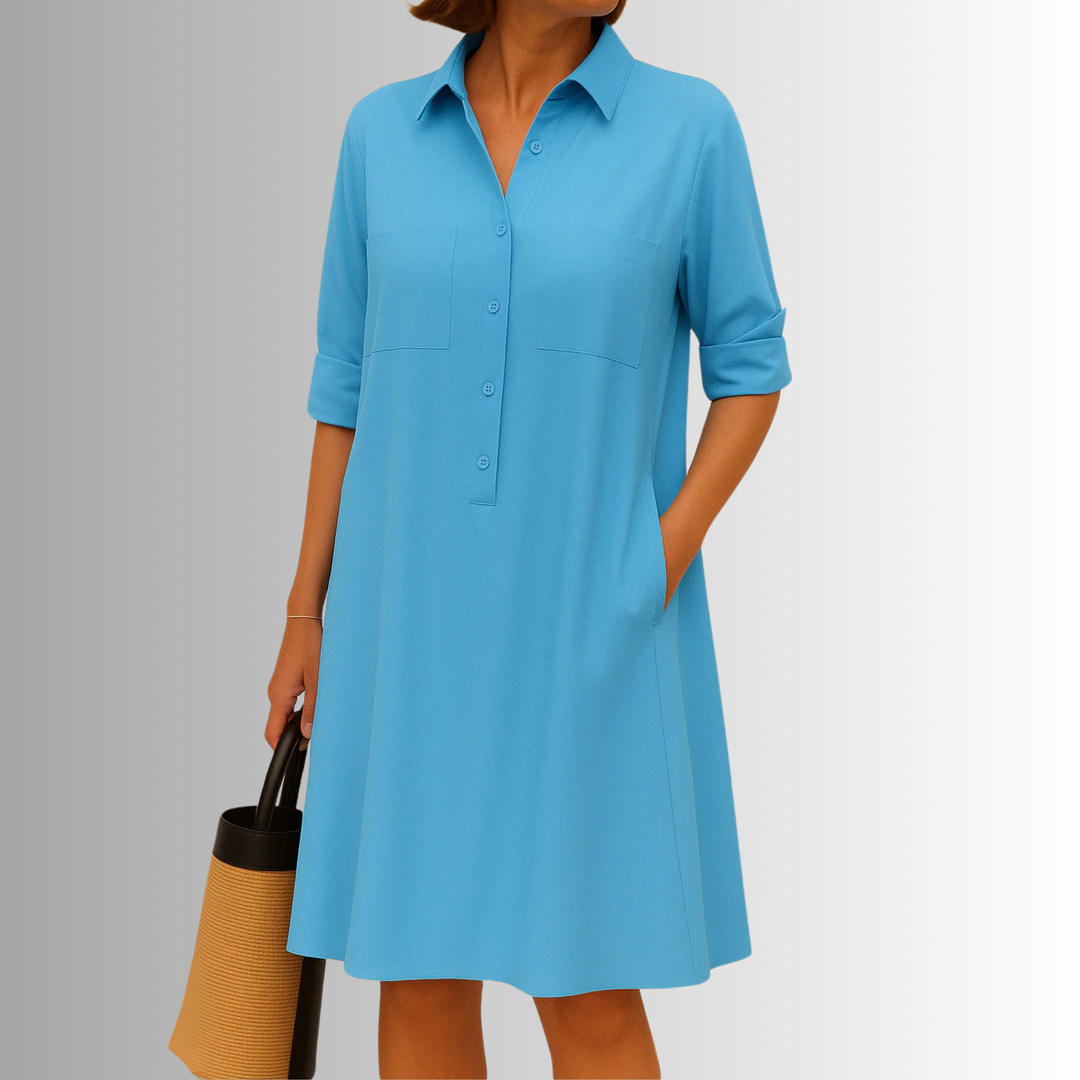 Lightweight Button Dress – Zalumo