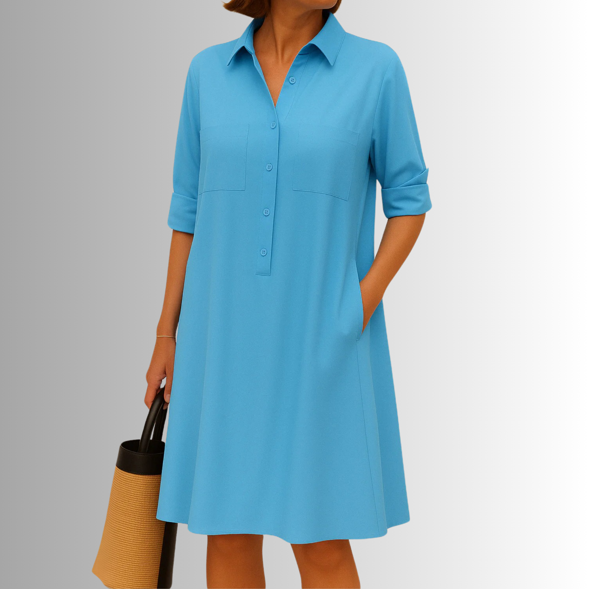 Lightweight Button Dress – Zalumo