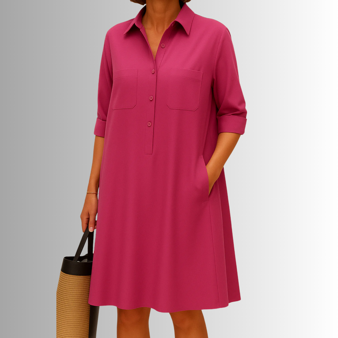 Lightweight Button Dress – Zalumo