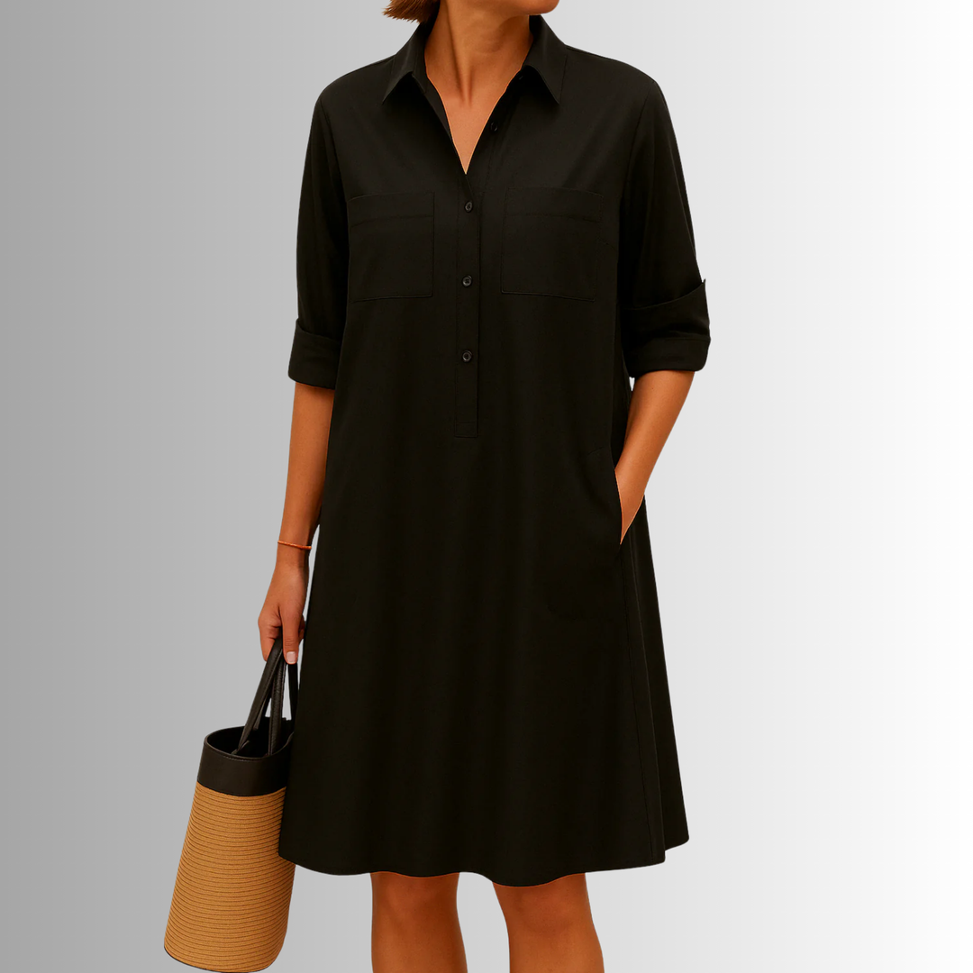 Lightweight Button Dress – Zalumo