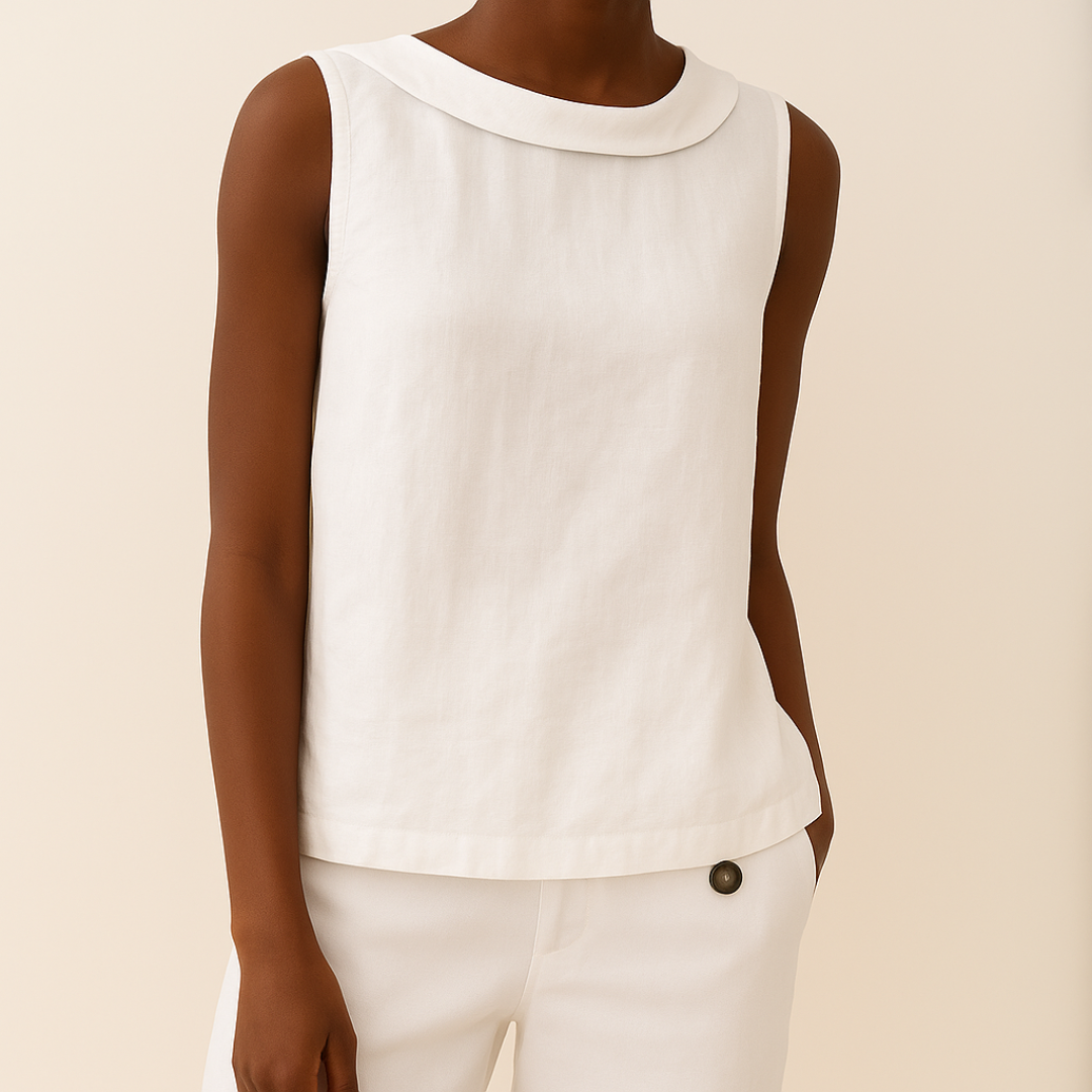 Sleeveless Roll Collar Top – Zalumo