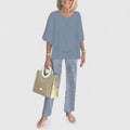 Women's Casual Floral Print Top and Wide-Leg Pants Set – Zalumo