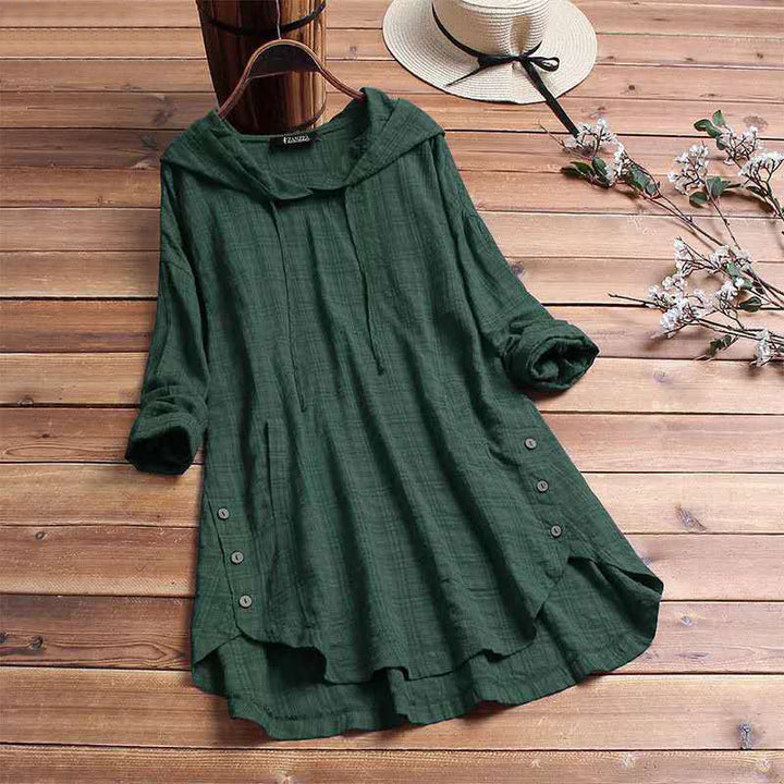 Plaid Comfort Hoodie Dress – Zalumo