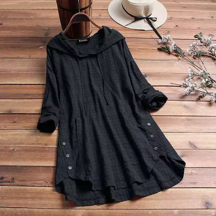 Plaid Comfort Hoodie Dress – Zalumo