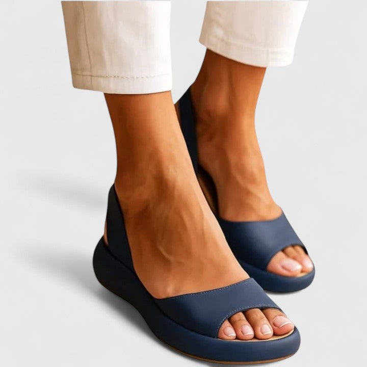 Women's Open Toe Platform Wedge Slingback Sandals – Zalumo