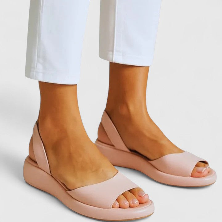 Women's Open Toe Platform Wedge Slingback Sandals – Zalumo