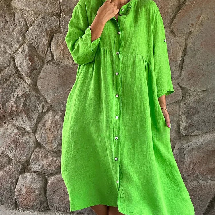 Women's Flowy Elegant Midi Dress Evening – Zalumo