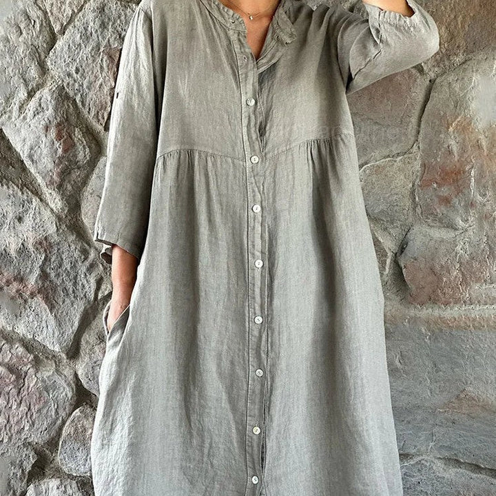 Women's Flowy Elegant Midi Dress Evening – Zalumo
