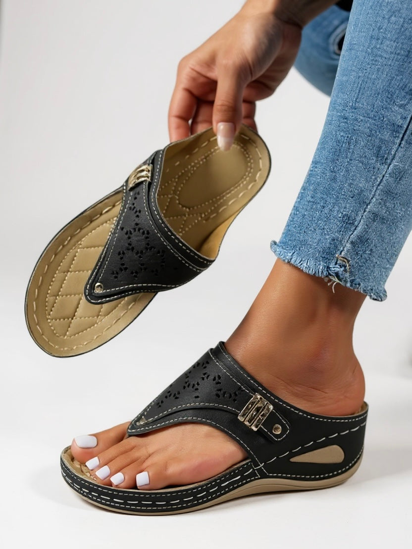 Women's Cushioned Adjustable Sandals – Zalumo