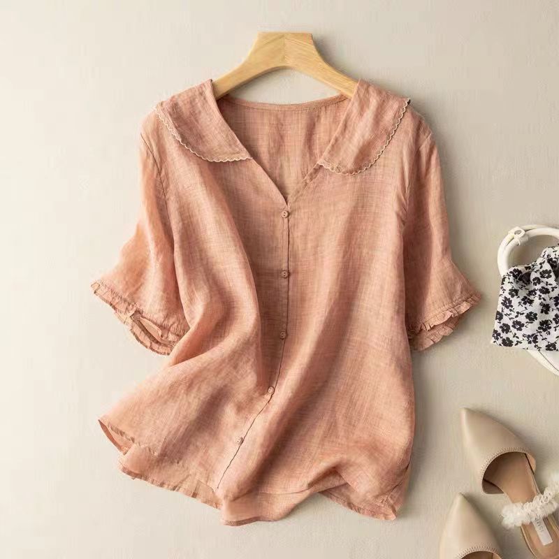 Vintage Blouse with Button Detail – Zalumo