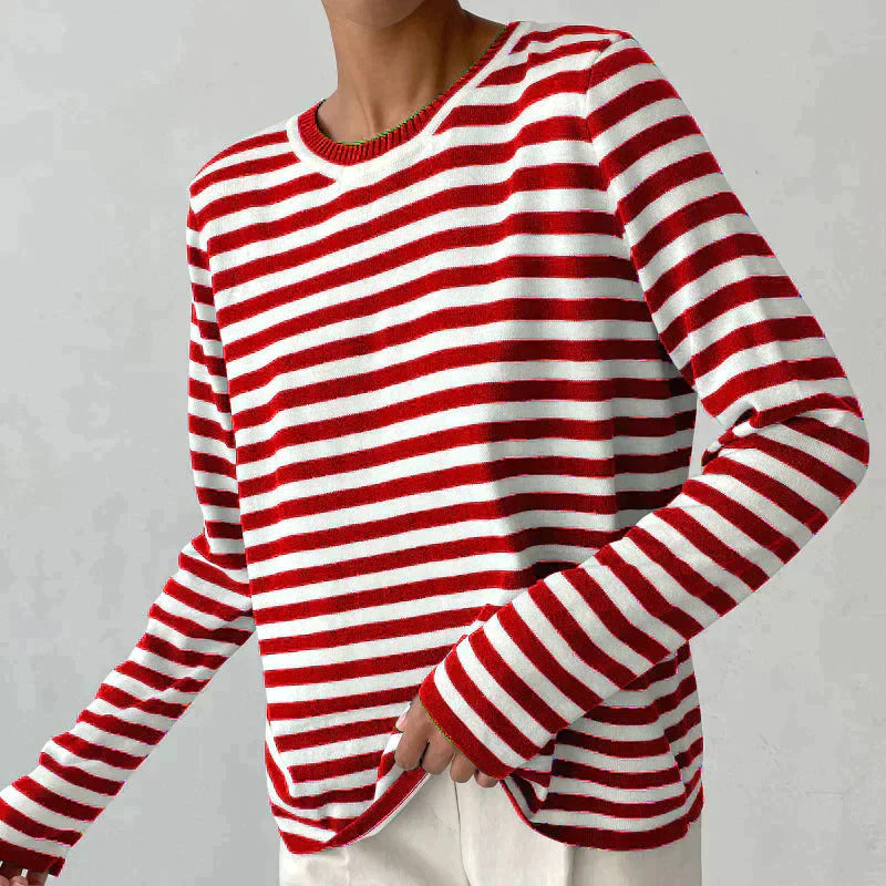 Elegant Striped Summer T-Shirt – Zalumo