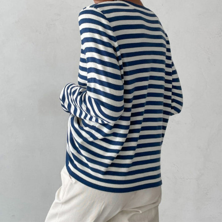 Elegant Striped Summer T-Shirt – Zalumo