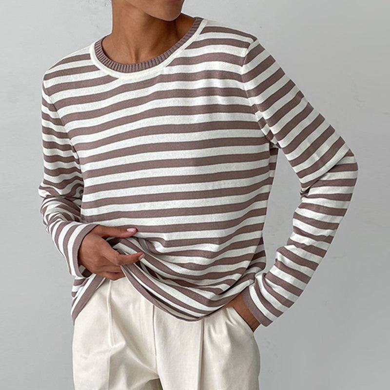 Elegant Striped Summer T-Shirt – Zalumo