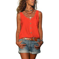 Casual Sleeveless Top with Loose Fit – Zalumo
