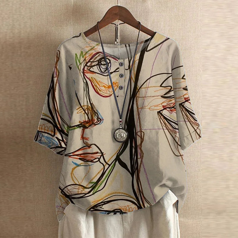 Retro-Inspired Blouse – Zalumo