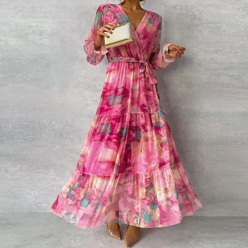 Elegant Floral Dress – Zalumo