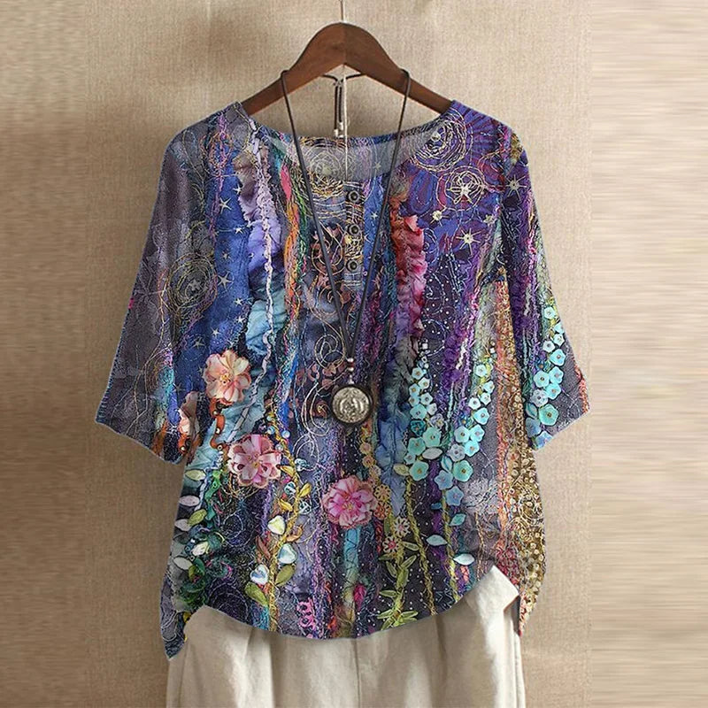 Retro-Inspired Blouse – Zalumo