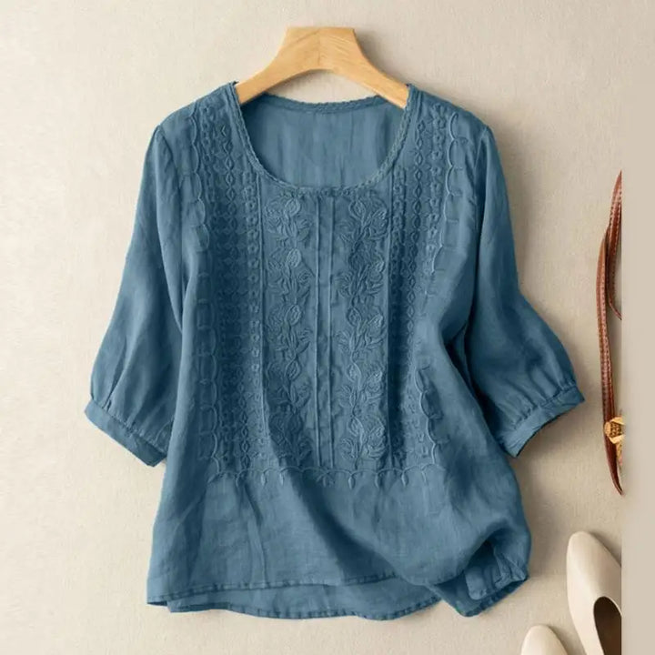 Floral Relaxed Blouse – Zalumo