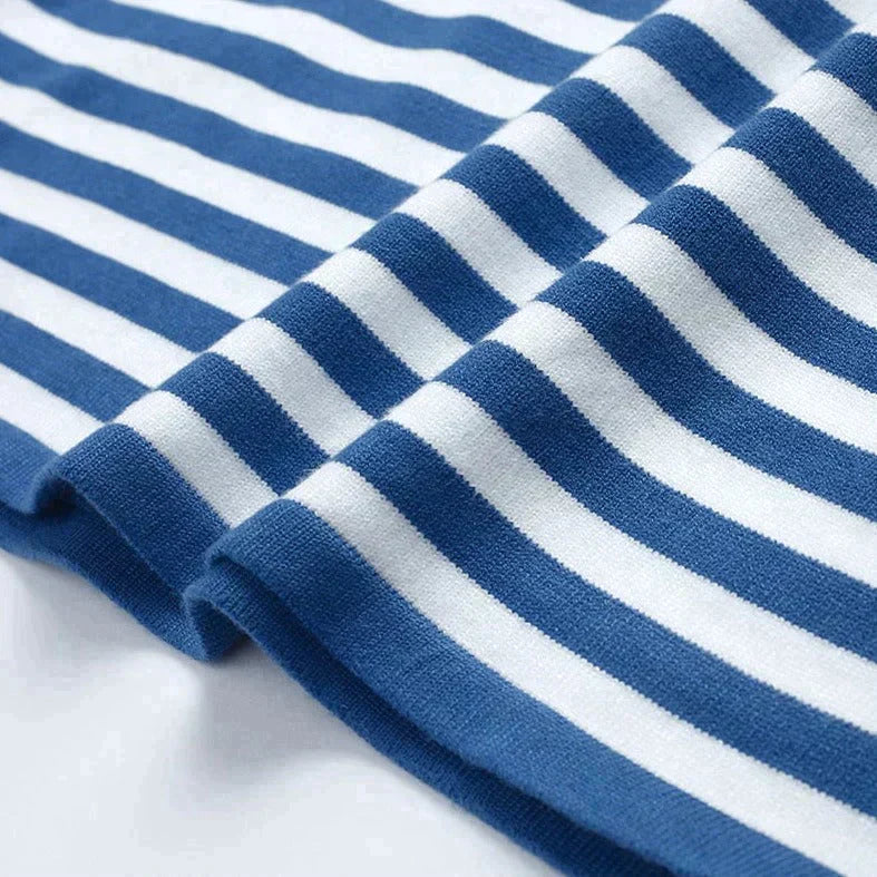 Elegant Striped Summer T-Shirt – Zalumo