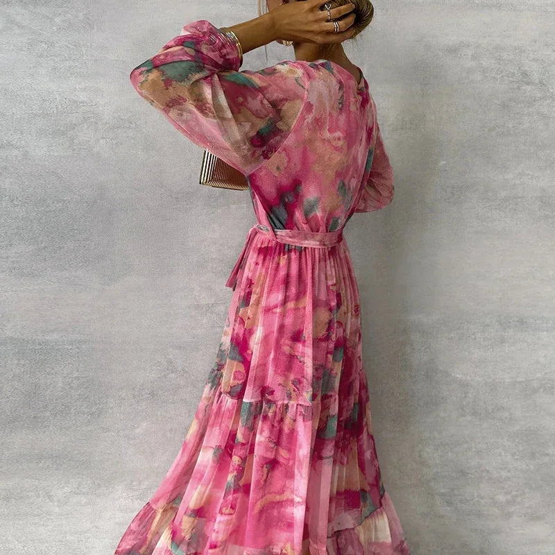 Elegant Floral Dress – Zalumo
