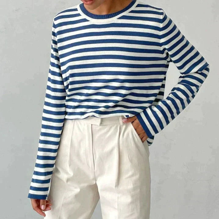 Elegant Striped Summer T-Shirt – Zalumo
