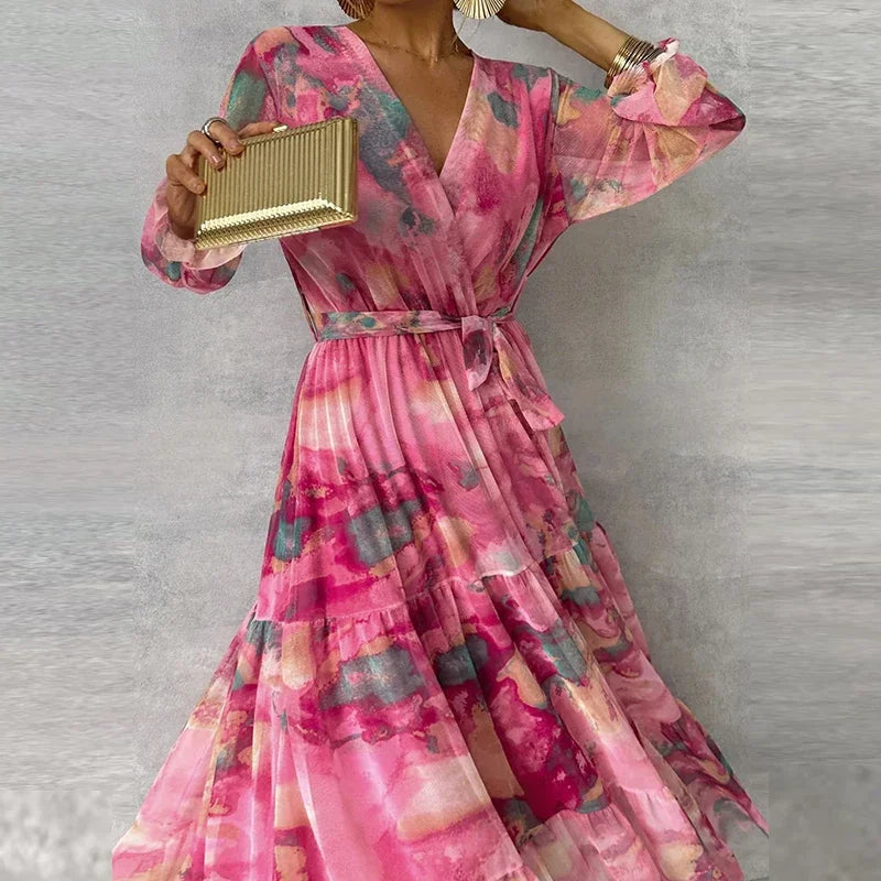 Elegant Floral Dress – Zalumo