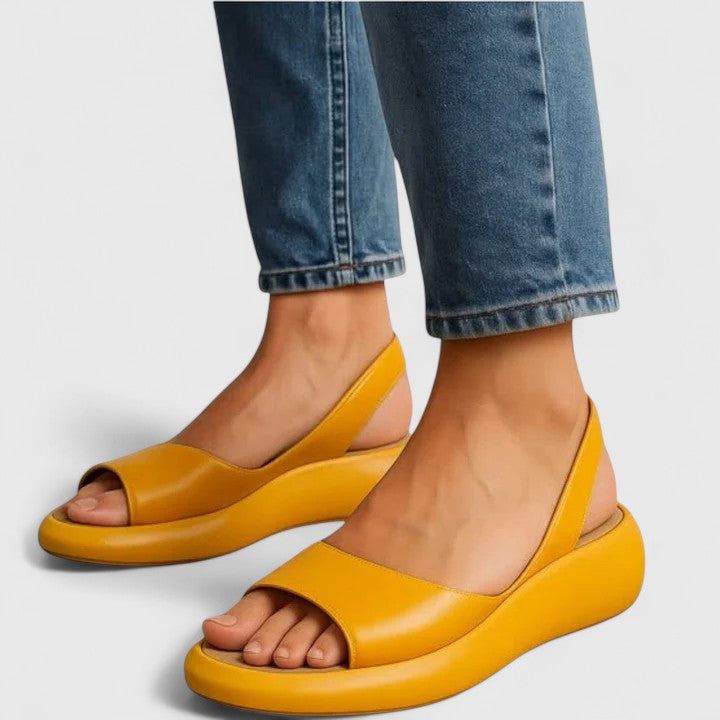Women's Open Toe Platform Wedge Slingback Sandals – Zalumo