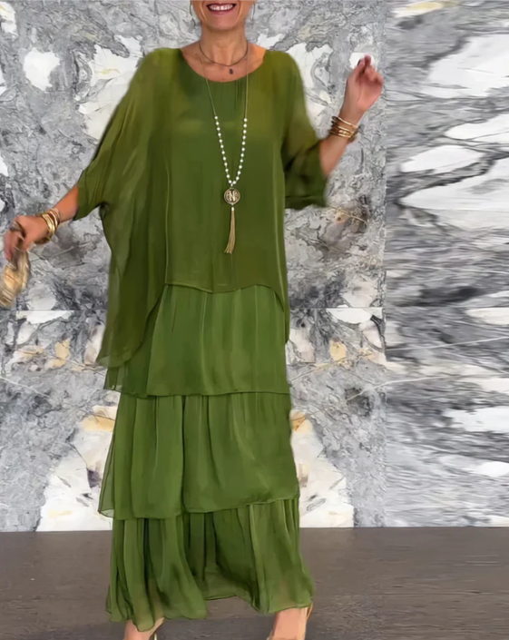 Elegant Long Flowing Dress – Zalumo