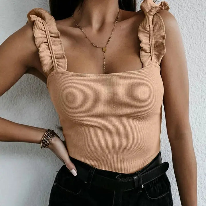 Delightful Ruffled Summer Top – Zalumo