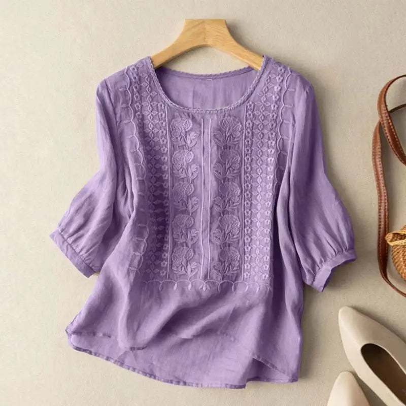 Floral Relaxed Blouse – Zalumo