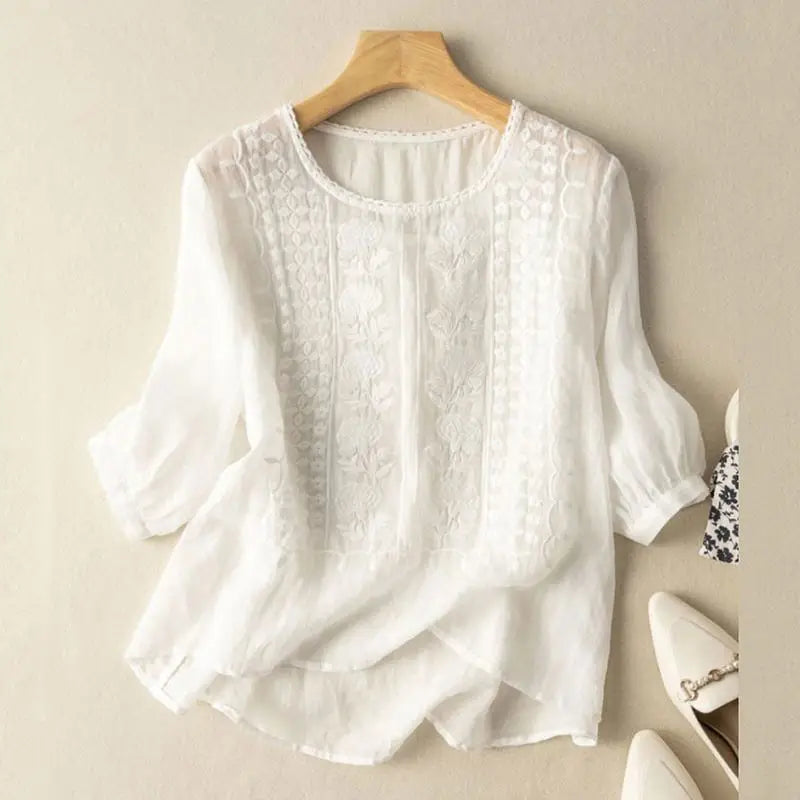 Floral Relaxed Blouse – Zalumo