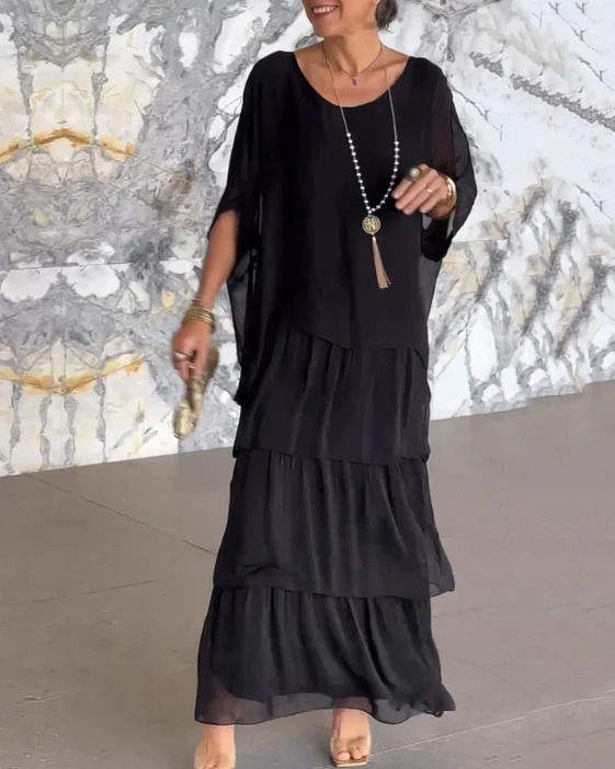 Elegant Long Flowing Dress – Zalumo