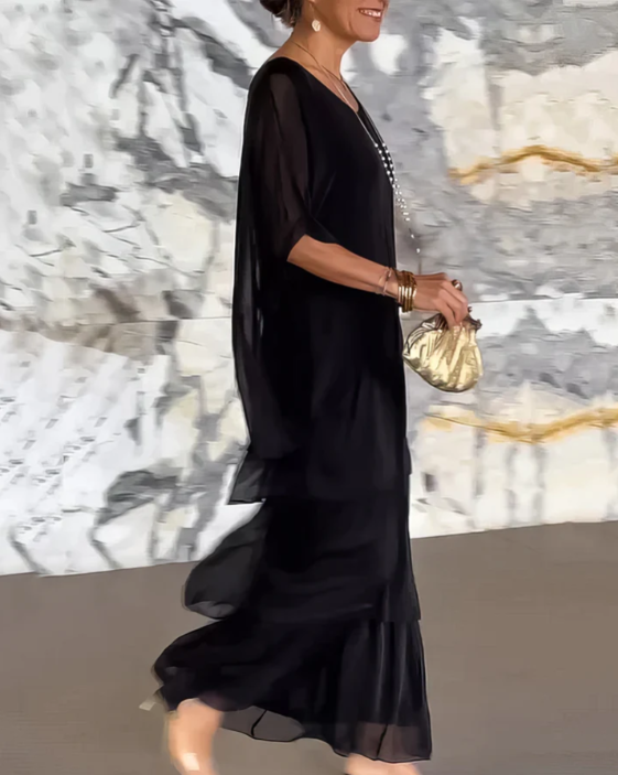 Elegant Long Flowing Dress – Zalumo