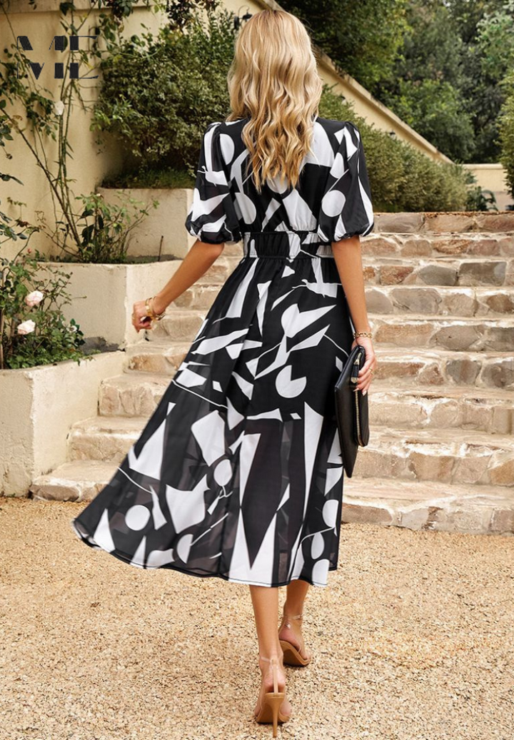 Elegant Floral Dress – Zalumo