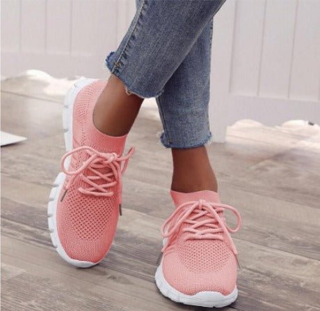 Women's Casual Lace-Up Lightweight Sneakers Running Shoes – Zalumo