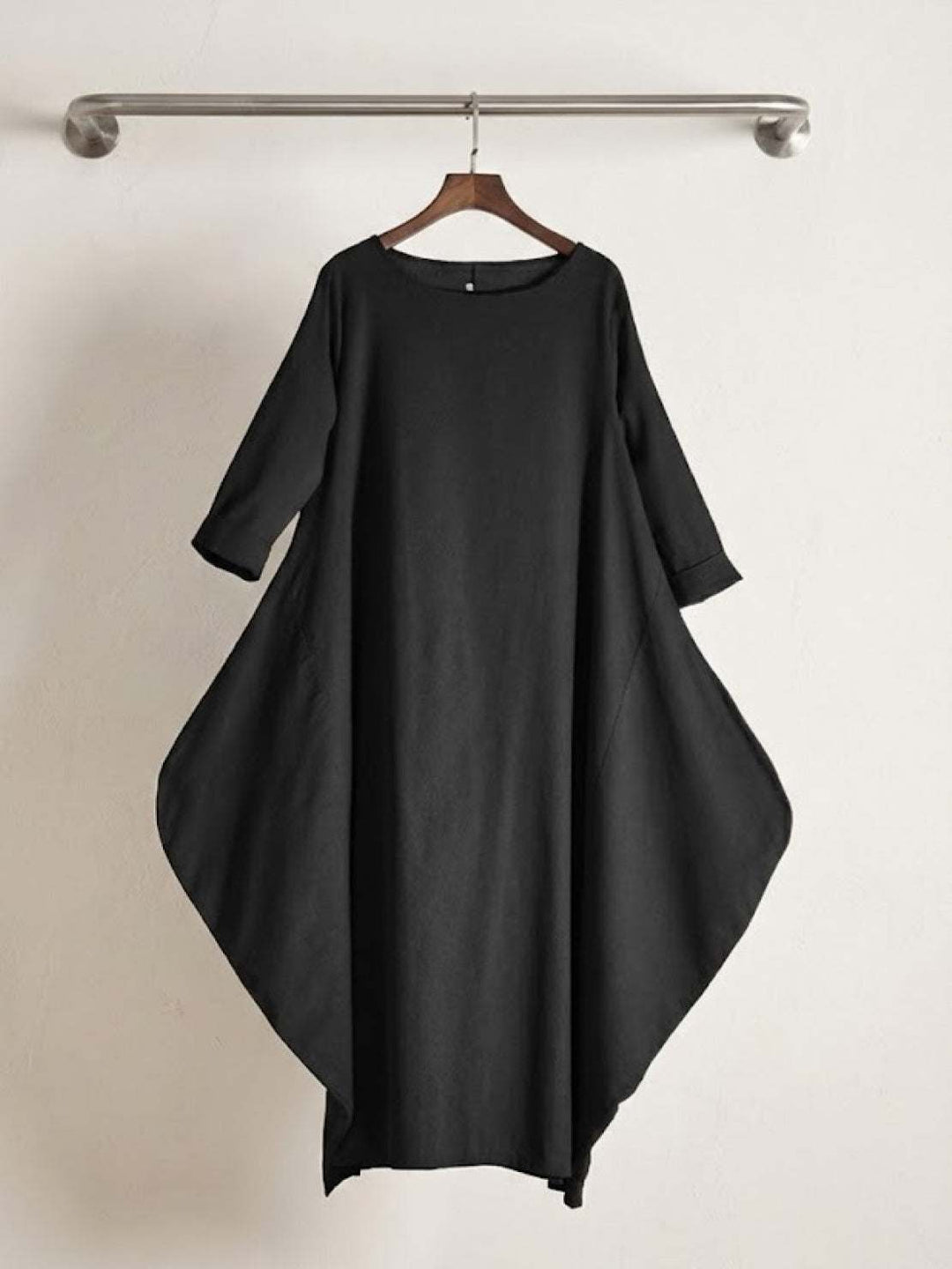 Women's Oversized Boho Maxi Dress with 3/4 Sleeves – Zalumo